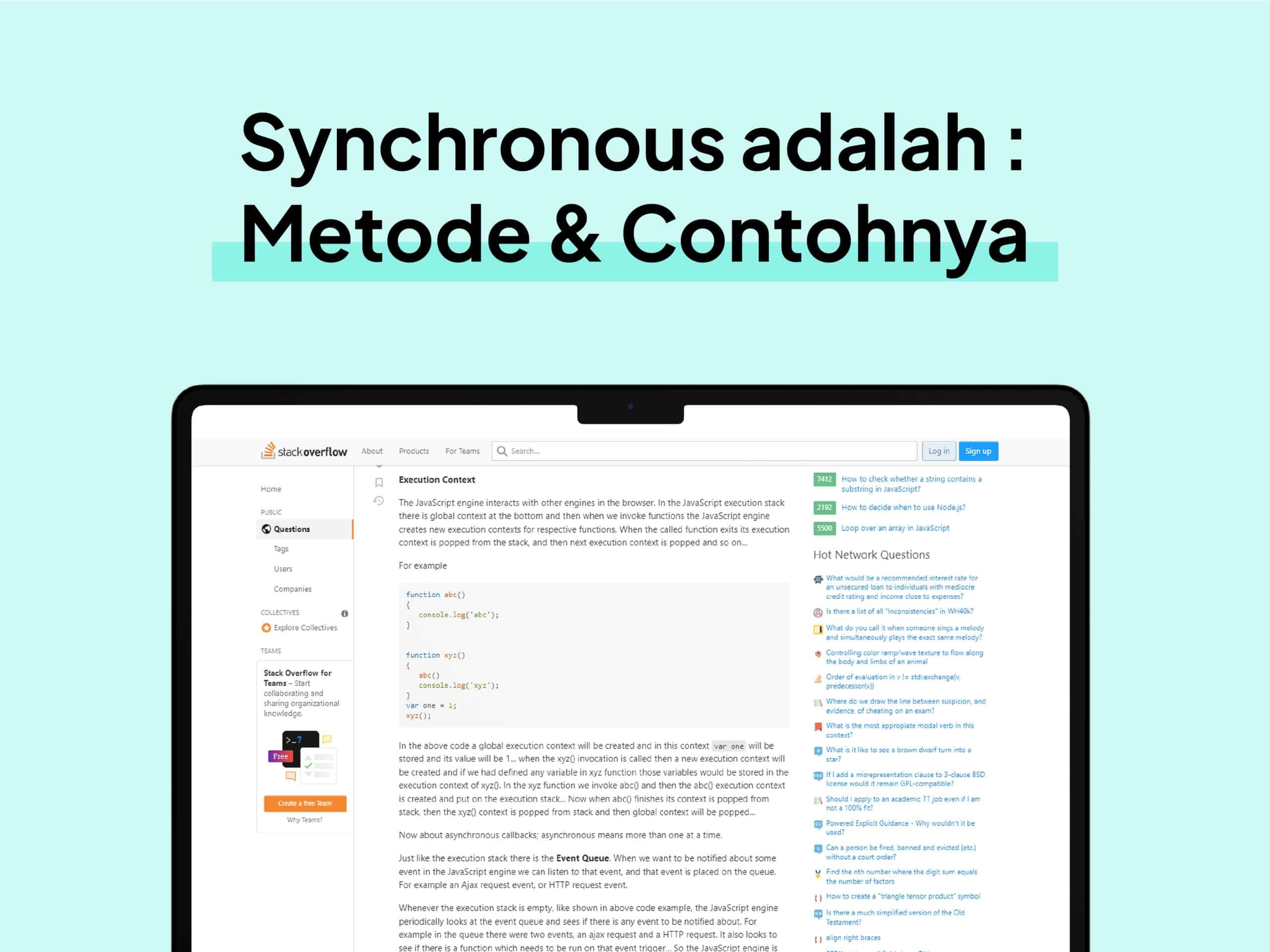 Apa Itu Synchronous, Metode dan Contoh-contohnya