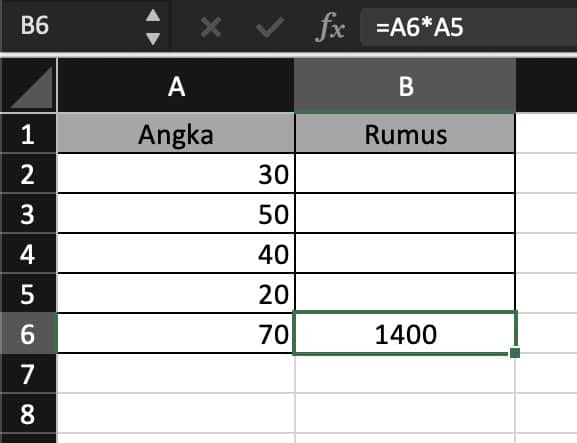 Rumus perkalian sederhana