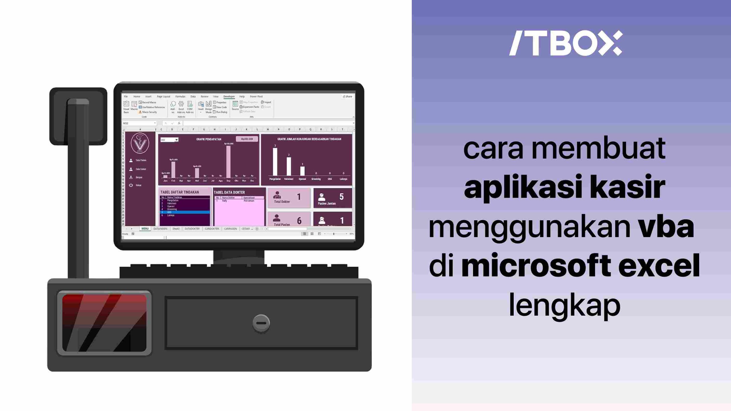 membuat aplikasi kasir dengan vba