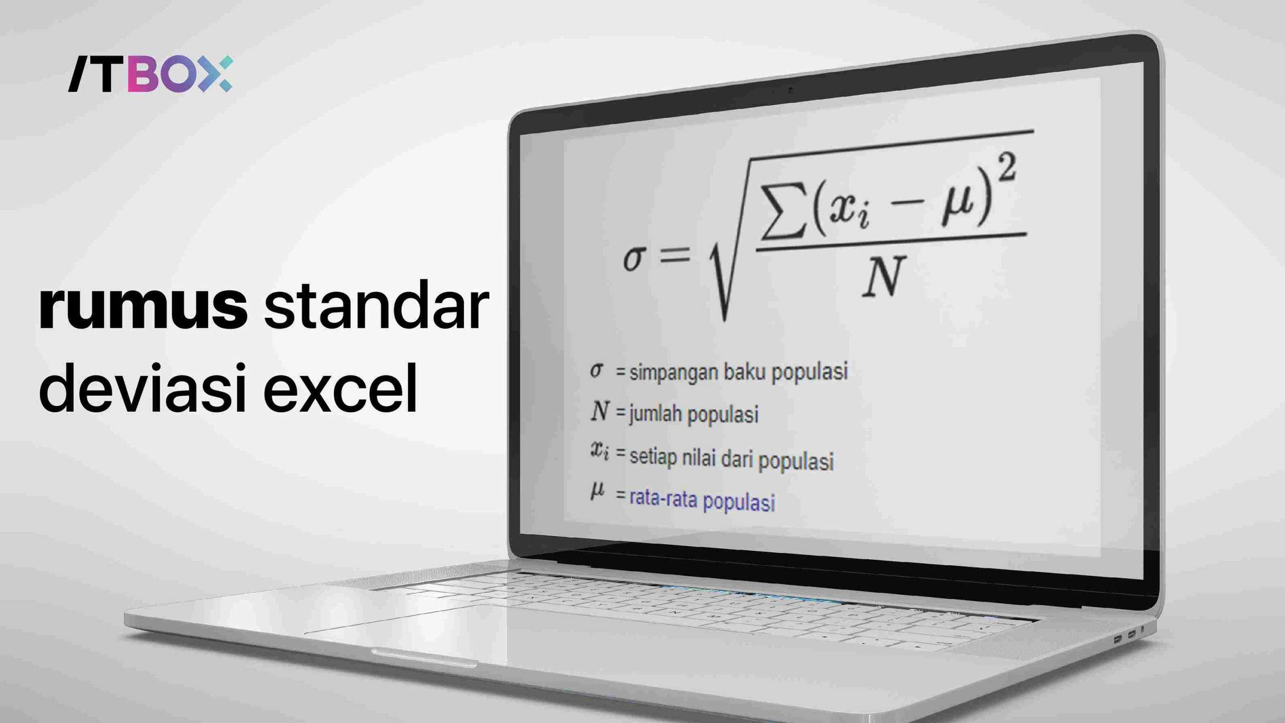menghitung standar deviasi di excel