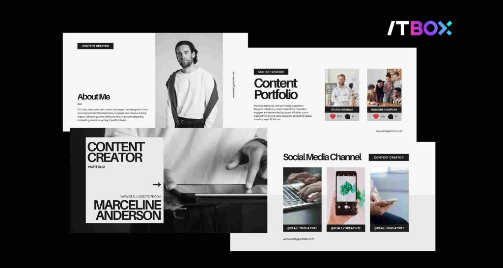 contoh portofolio content creator