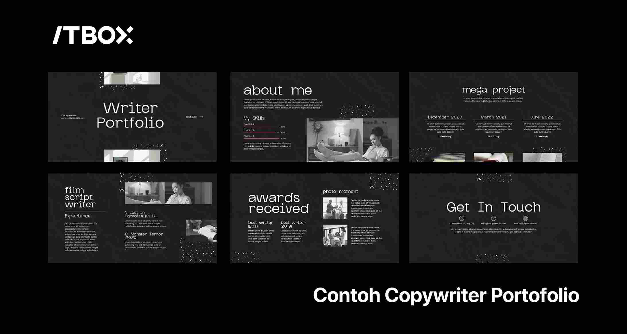 contoh portofolio copywriter